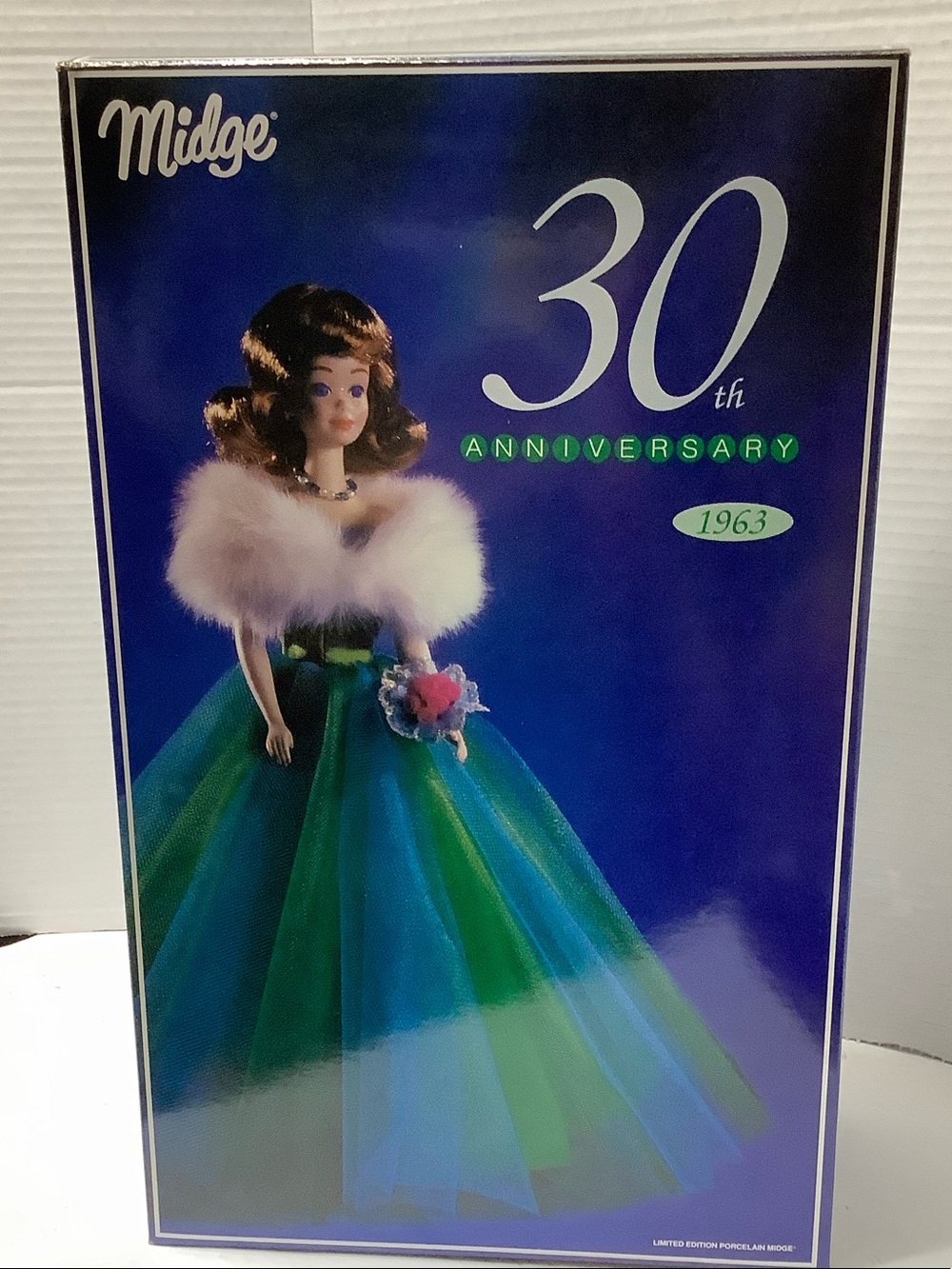 Barbie Midge 30th Anniversary Green & Blue Tulle Ball Gown
